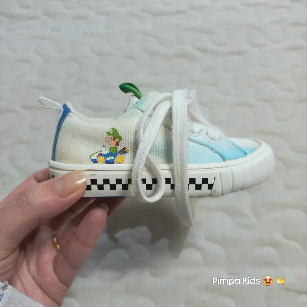 Tênis infantil Zara Mário Kart, tam 19