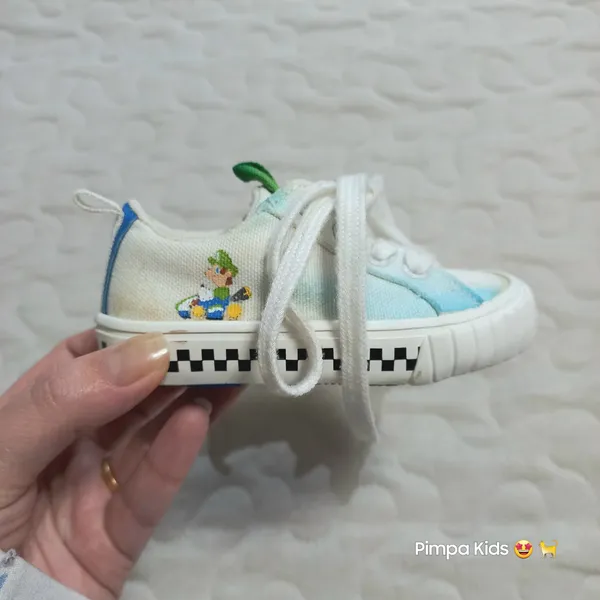Tênis infantil Zara Mário Kart, tam 19