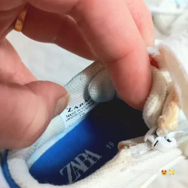 Tênis infantil Zara Mário Kart, tam 19