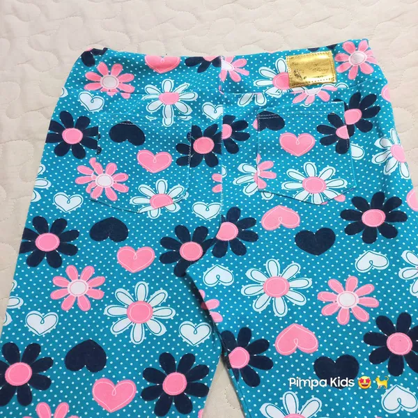 Calça legging infantil da Fashion Roxy, tamanho 12