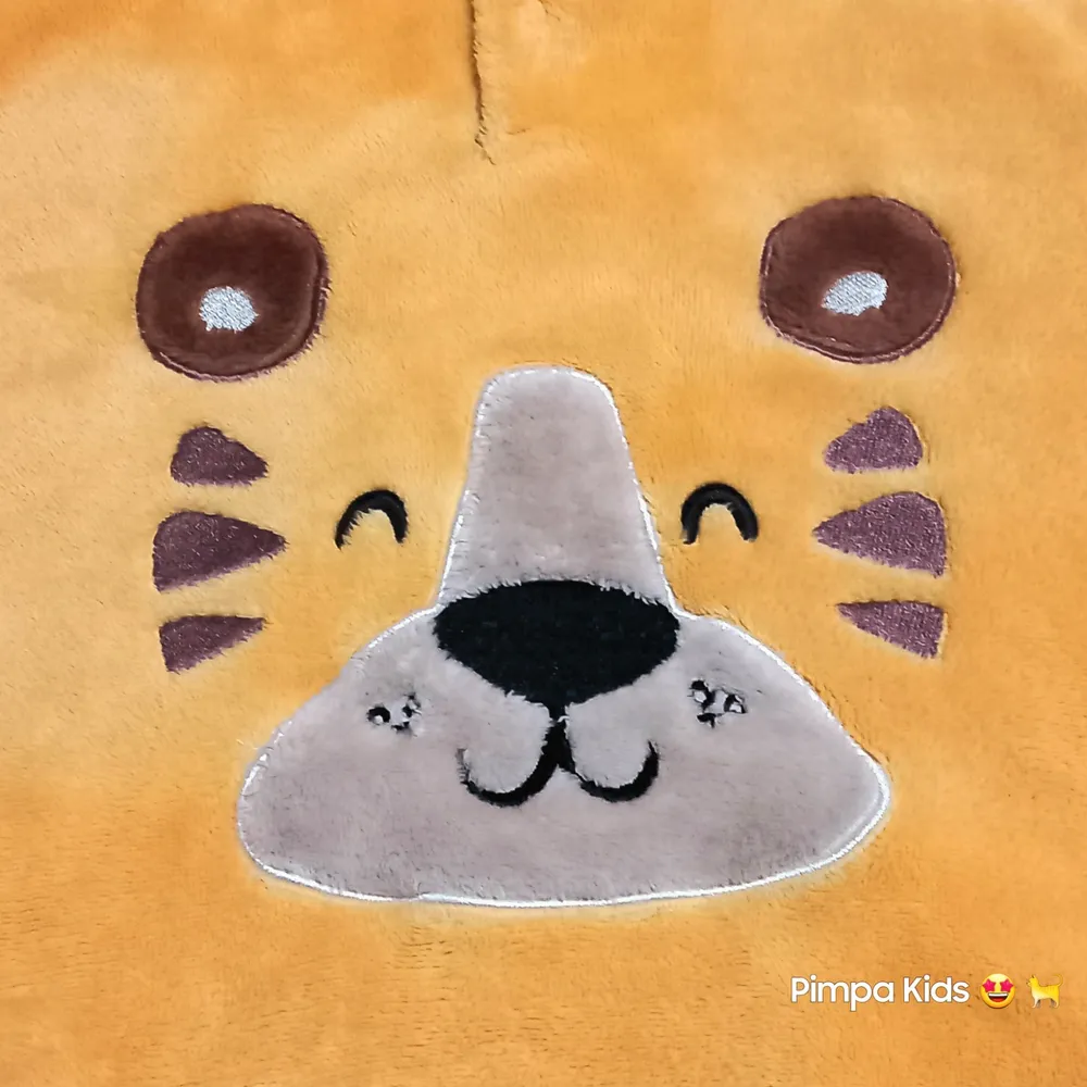 Casaco de fleece infantil com capuz, Póim tam 5