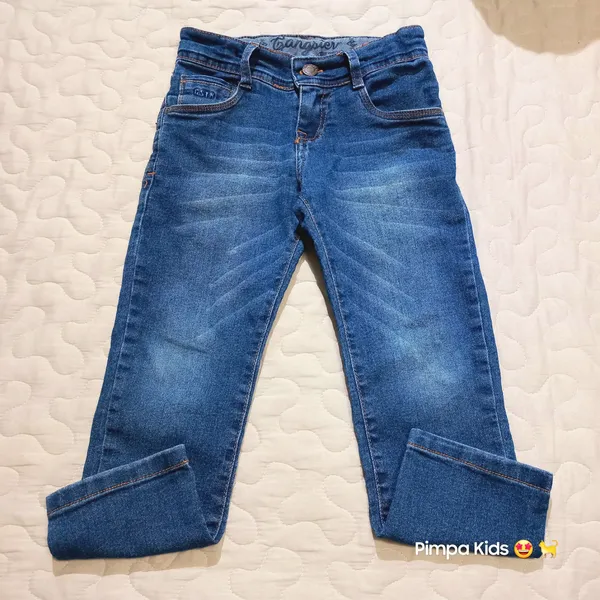 Calça jeans infantil da marca Gangster, tamanho 4