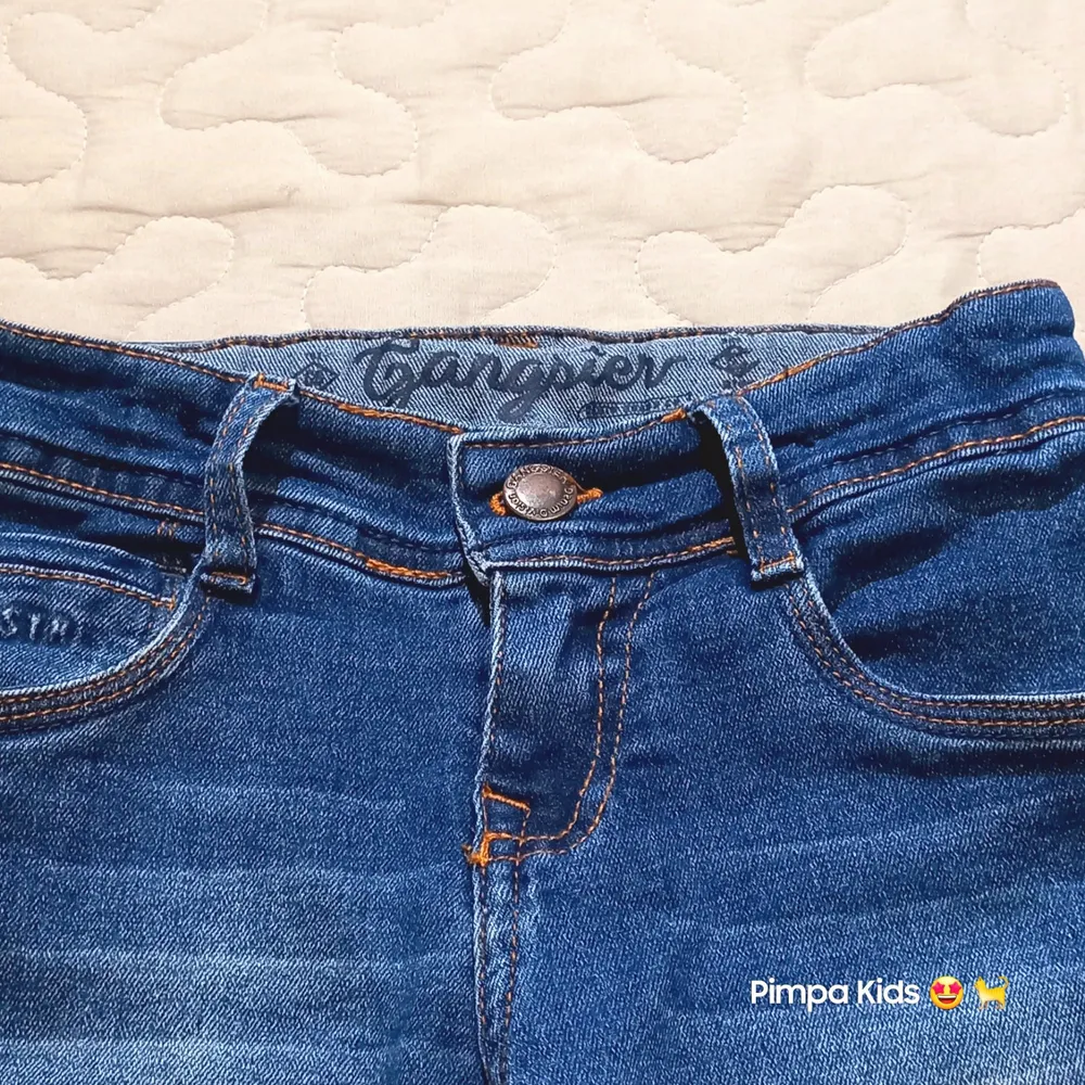Calça jeans infantil da marca Gangster, tamanho 4