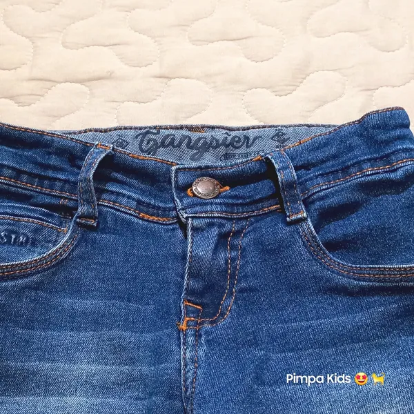 Calça jeans infantil da marca Gangster, tamanho 4