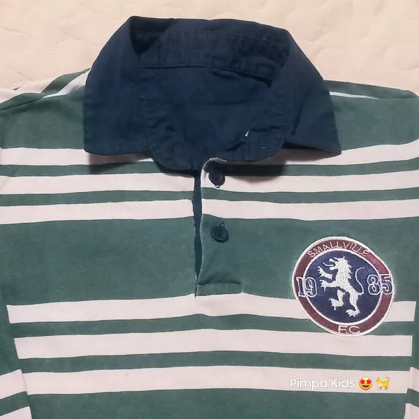 Camisa polo infantil da marca Camú Camú, tam 7/8 anos