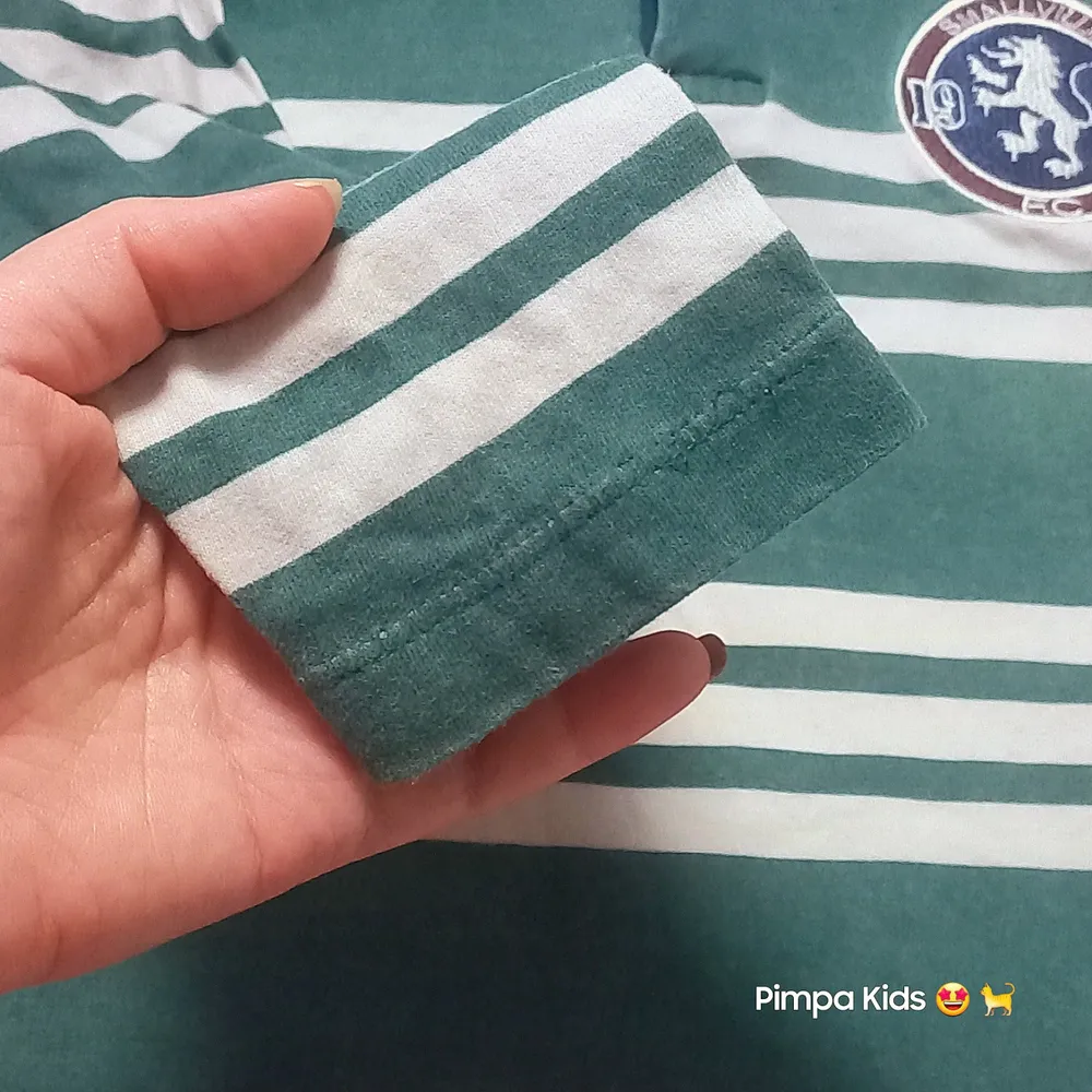 Camisa polo infantil da marca Camú Camú, tam 7/8 anos