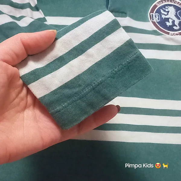 Camisa polo infantil da marca Camú Camú, tam 7/8 anos