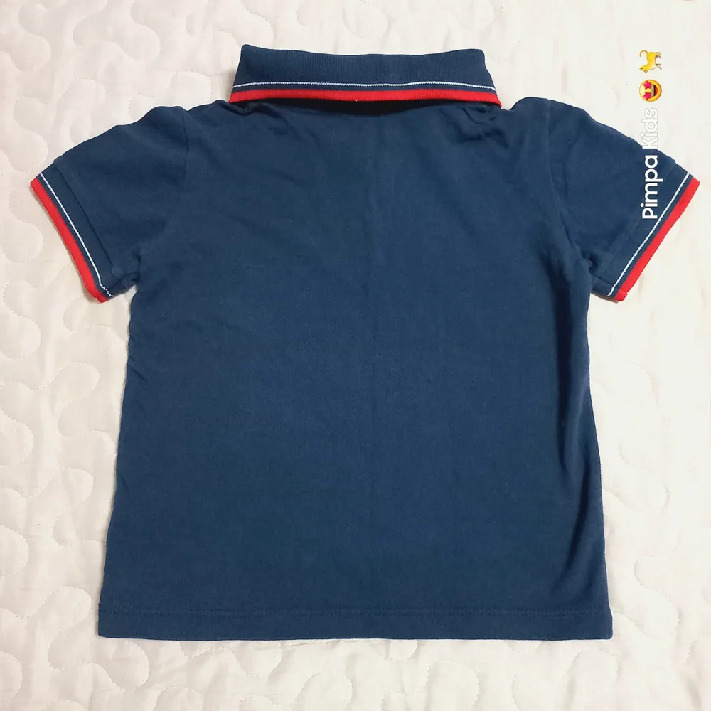 Camisa polo infantil da marca Authentic, tam 4 anos
