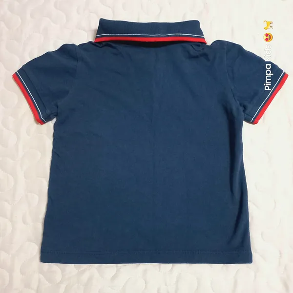 Camisa polo infantil da marca Authentic, tam 4 anos