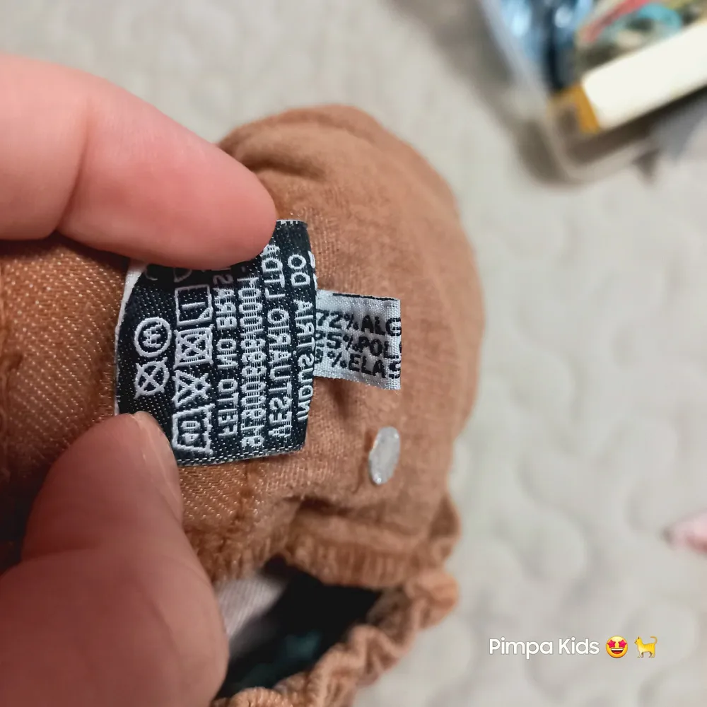 Bermuda jeans infantil Kids Free, tam 4, marrom caramel