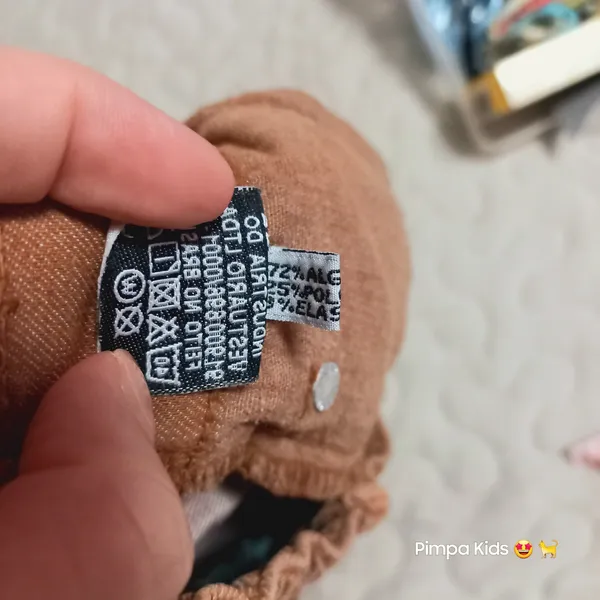 Bermuda jeans infantil Kids Free, tam 4, marrom caramel
