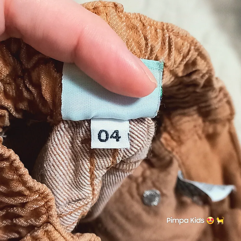 Bermuda jeans infantil Kids Free, tam 4, marrom caramel
