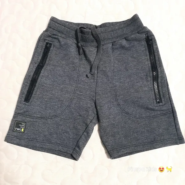 Bermuda infantil da marca Two Colors Boys, tam 4, cinza