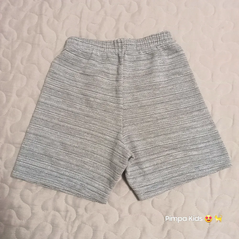 Bermuda infantil Mios Premium, tam 4, cinza