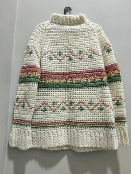 blusa de trico artesanal