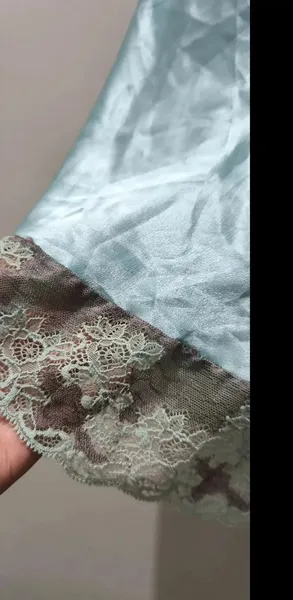camisola cetim e renda