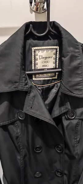 trench coat preto