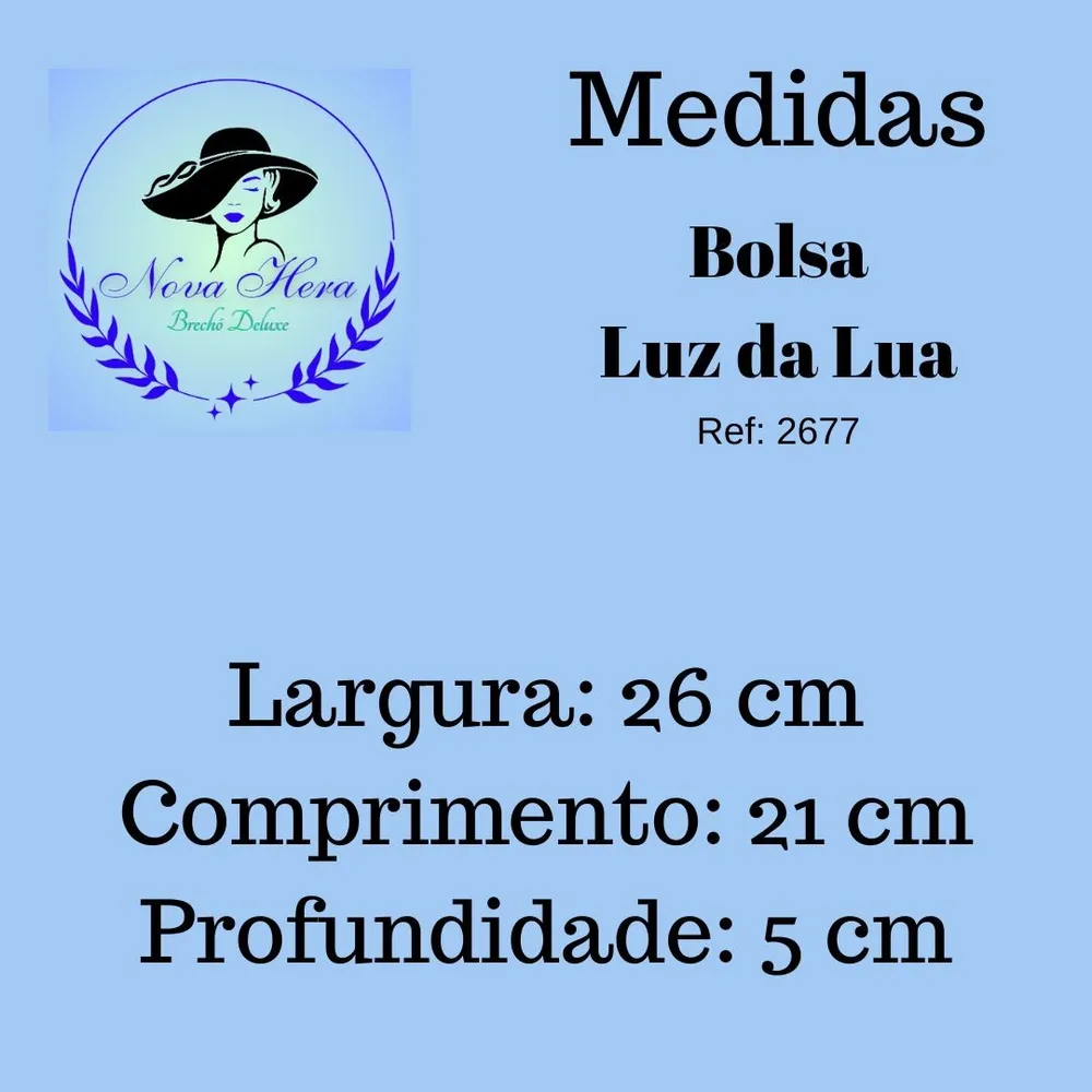 Bolsa de Couro Luz da Lua com Correntes na Alça