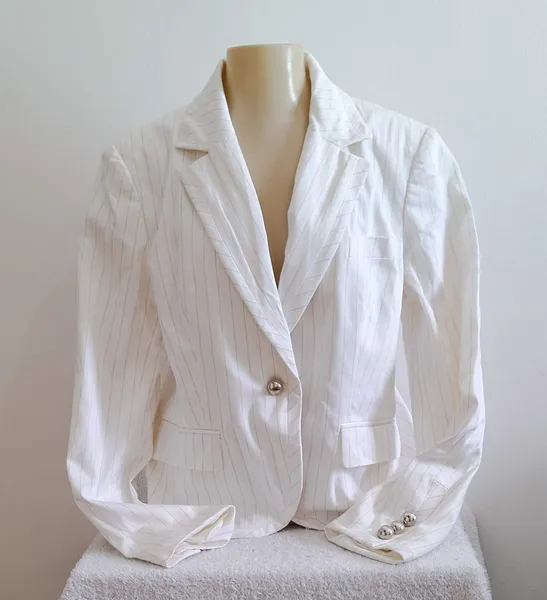 Blazer Feminino Daslu Risca de Giz Tam 44
