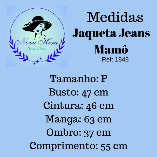 Jaqueta Jeans Mamo Tam P