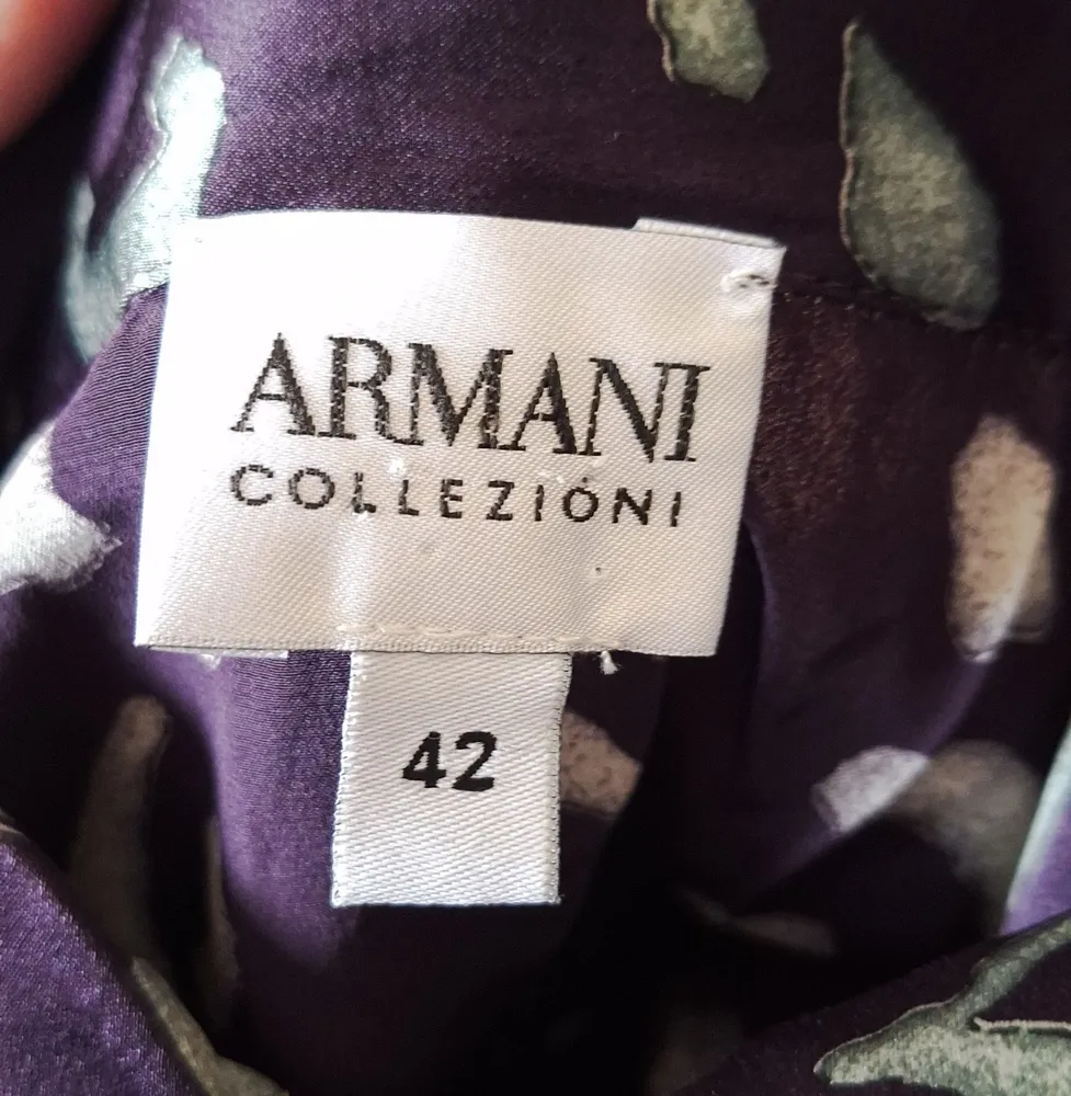 Camisa de Seda Armani Tam 42