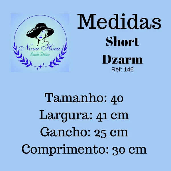Short Feminino Dzarm Tam 40