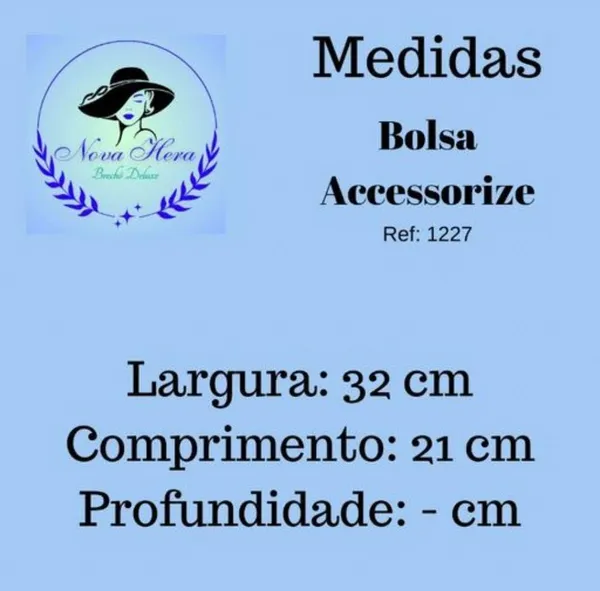 Bolsa Feminina de Couro Metalizado Acessorizze Importada