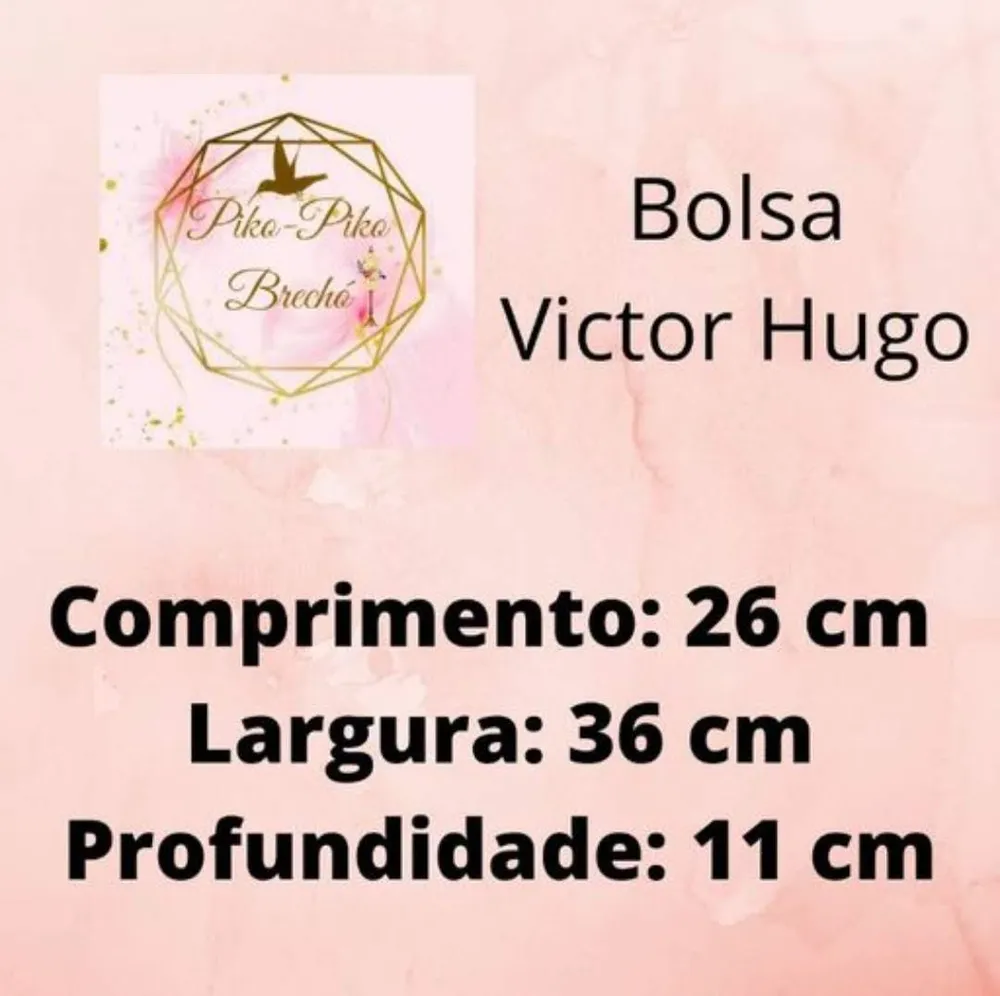 Bolsa Feminina Victor Hugo Original de Couro Vintage