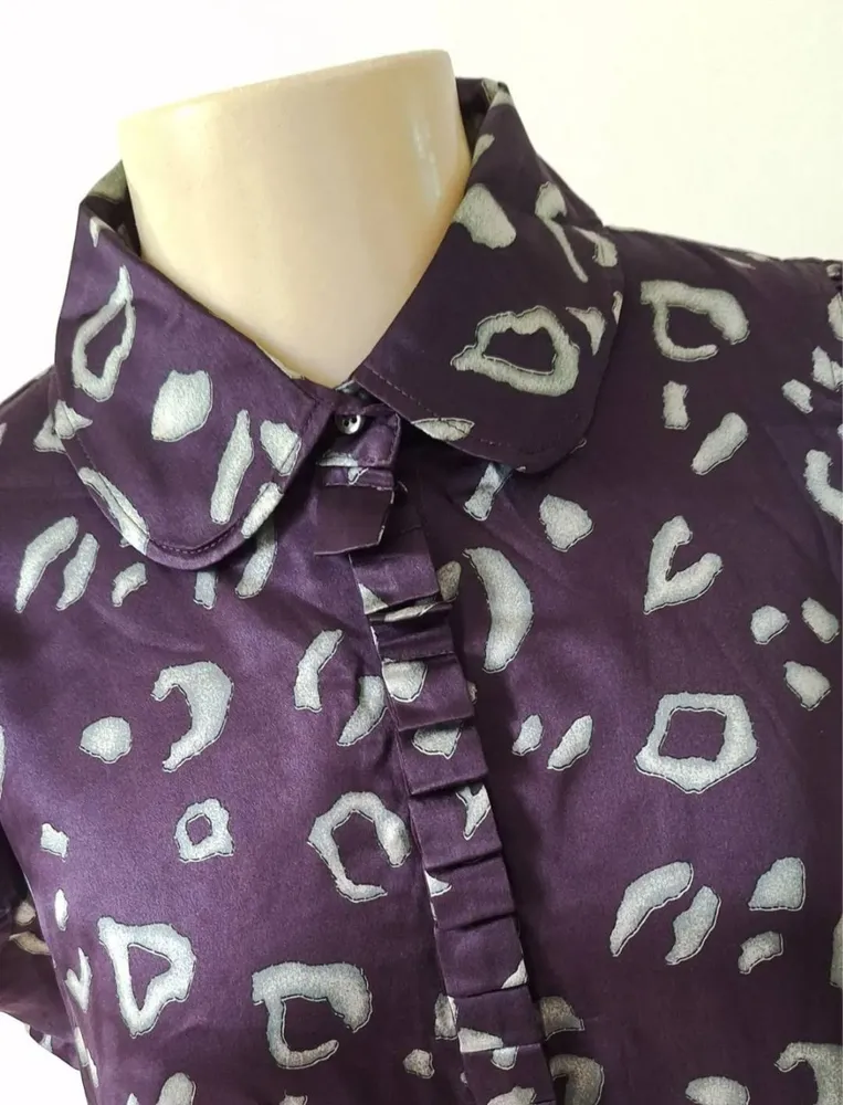 Camisa Feminina de Seda Armani Tamanho 42