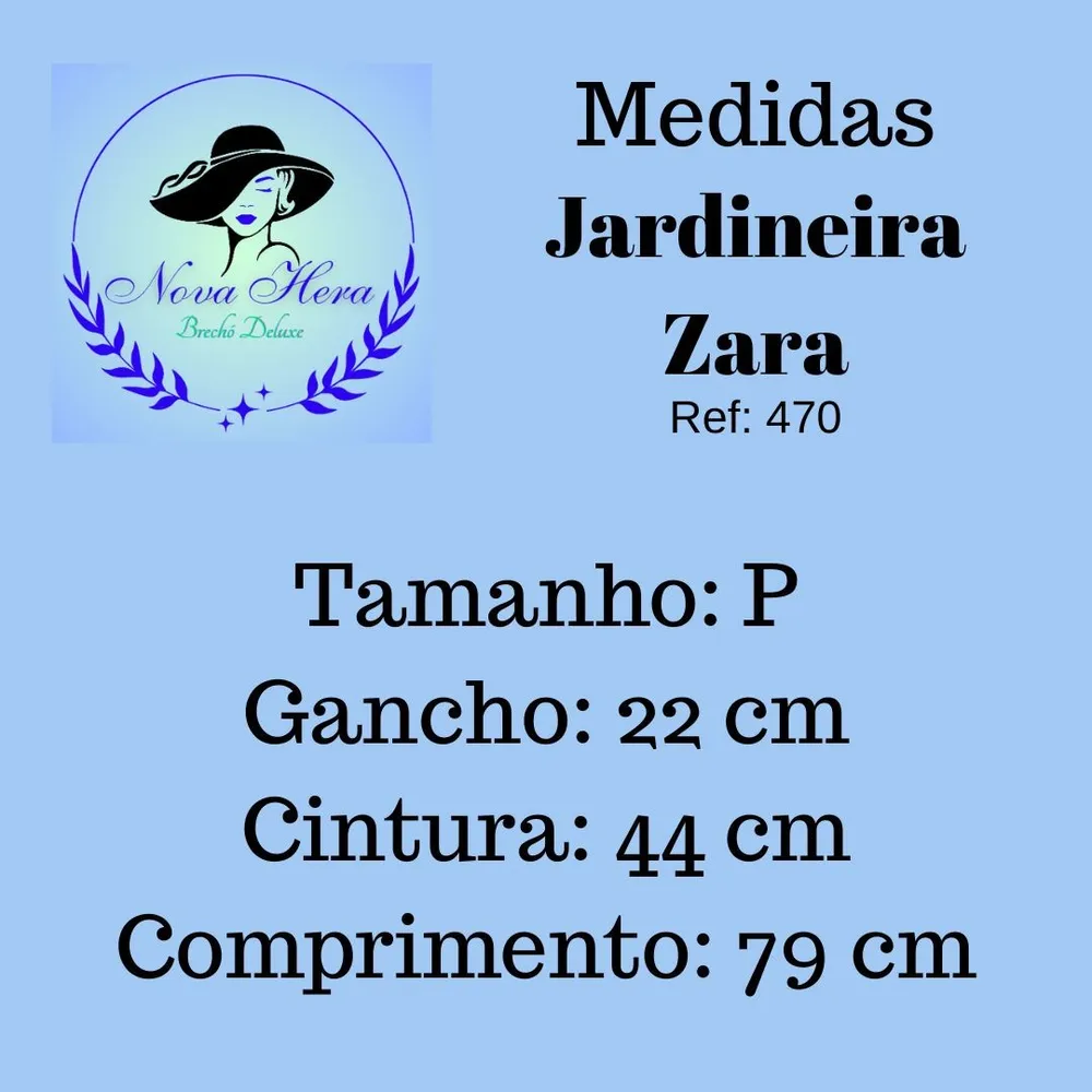 Jardineira Jeans Destroyed Feminina Zara Tamanho P