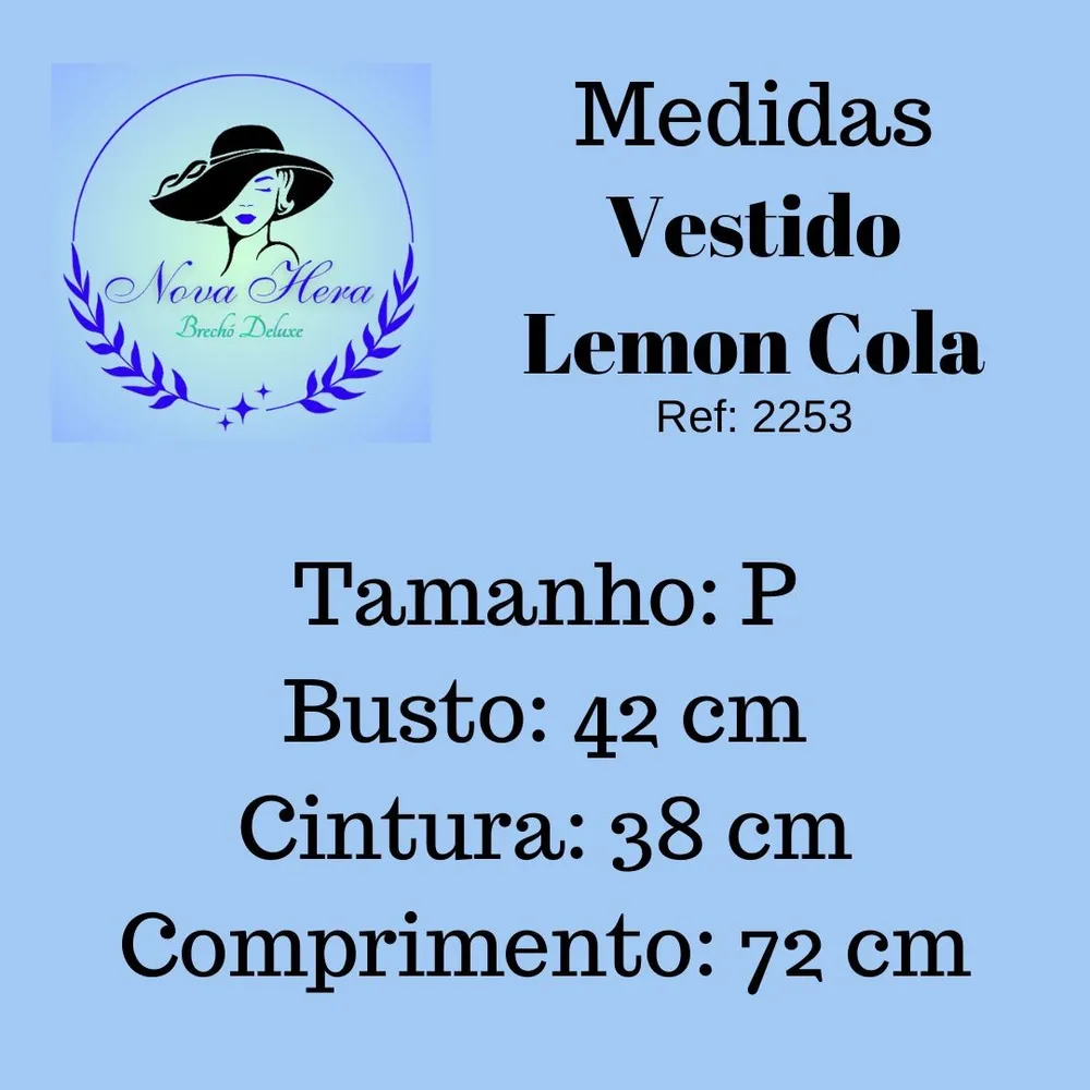Vestido Feminino Tomara que Caia Lemon Cola Tamanho P