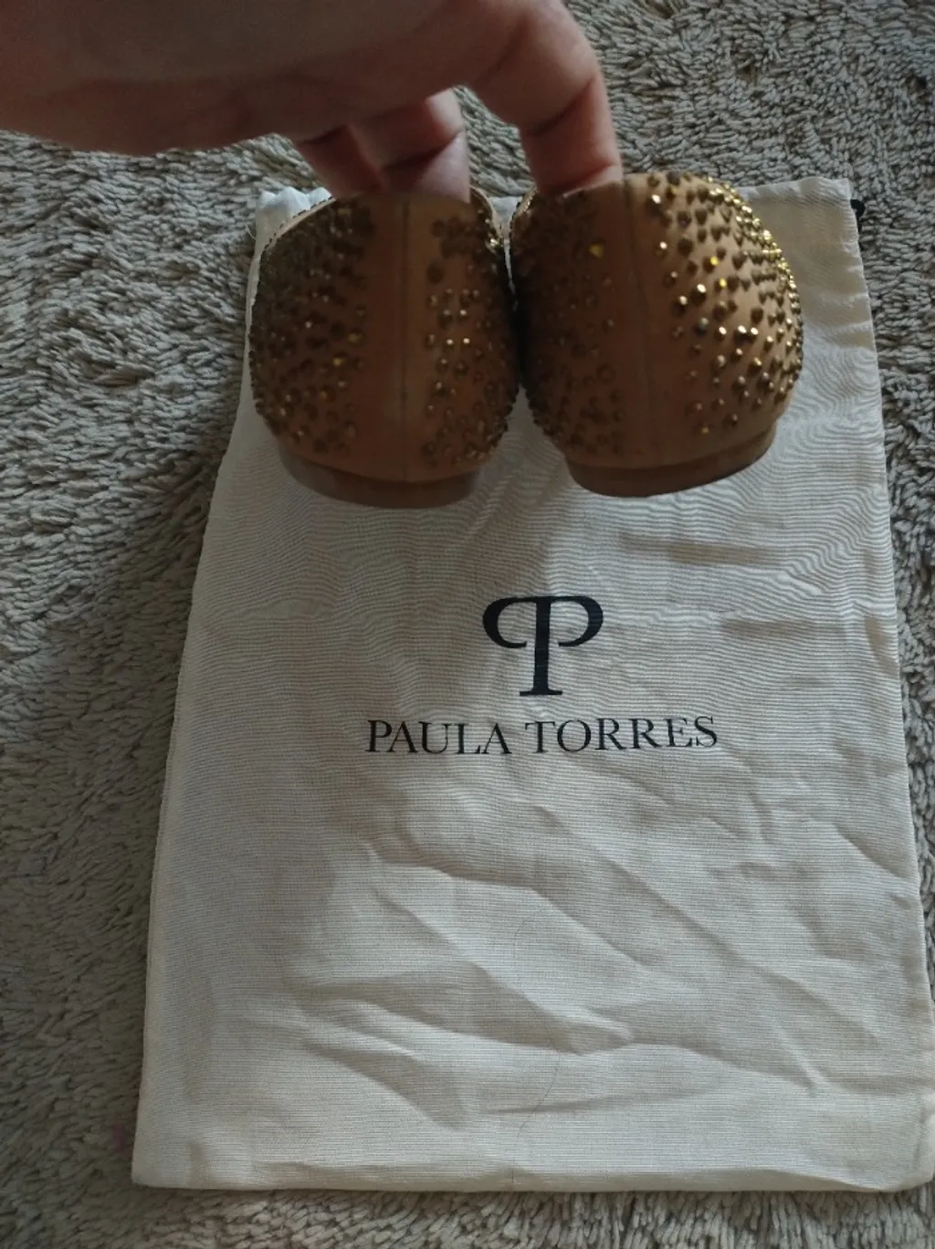 sapatilha strass Paula torres