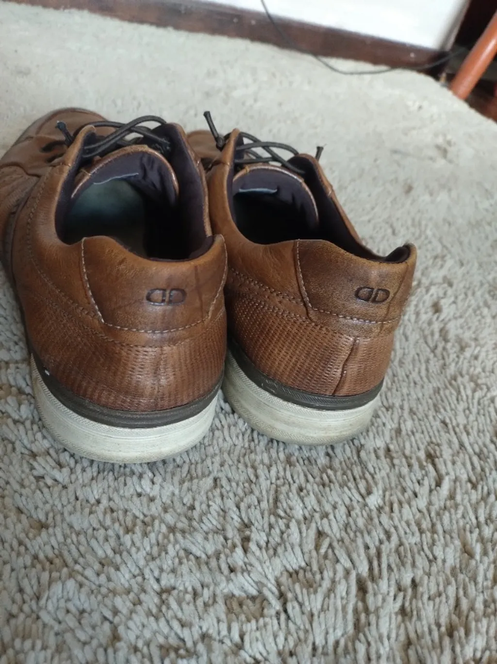 sapato masculino couro democrata