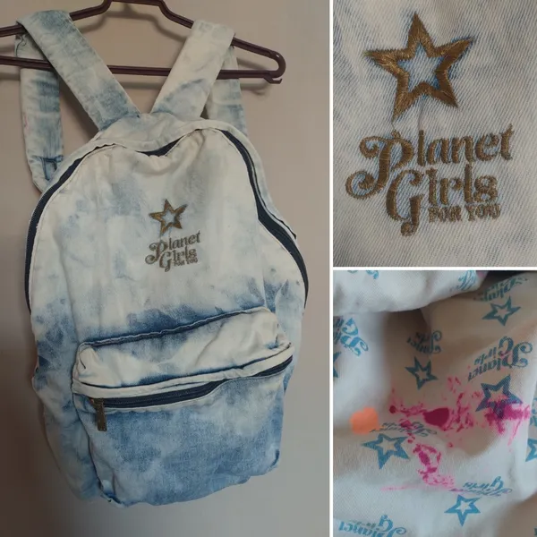 mochila jeans Planet Girls