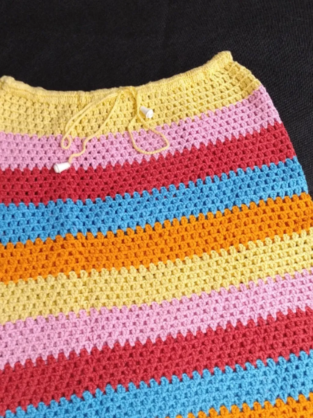 Saia em crochê, verão, praia