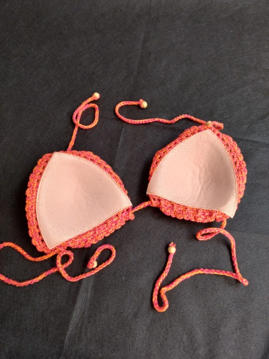 soutien biquíni em crochê, tamanho G