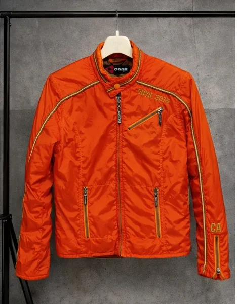 jaqueta nylon laranja canal M
