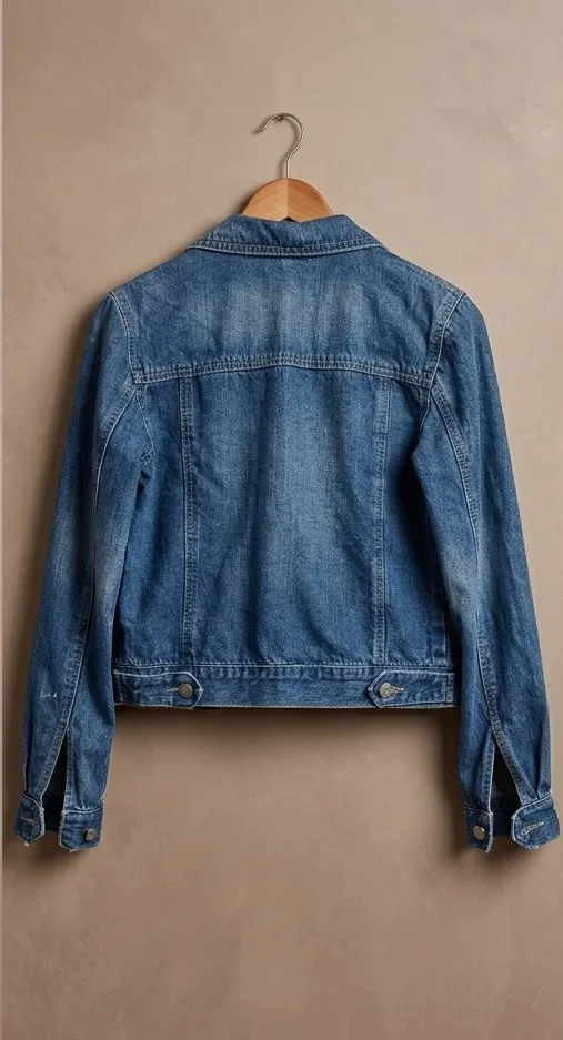 jaqueta jeans trucker feminina crooped