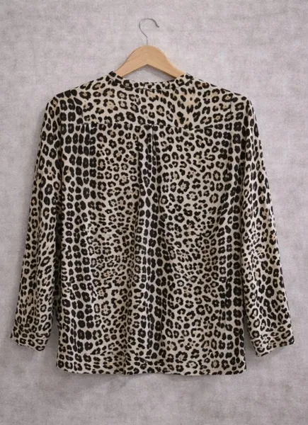camisa feminina Zara animal print oncinha