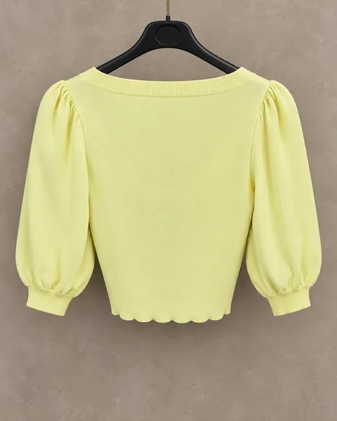 Cropped amarelo manteiga a collection