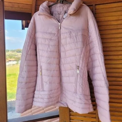 Jaqueta Rosa Plus Size