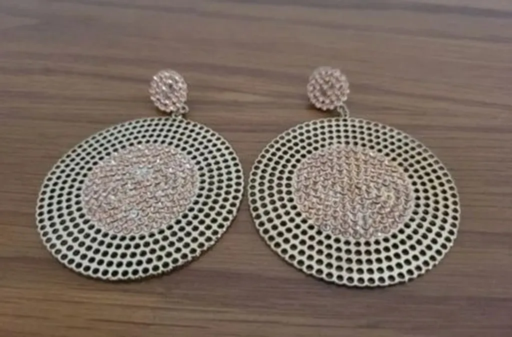 Brinco Circular Glamour Gold