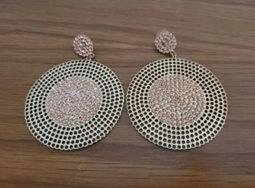 Brinco Circular Glamour Gold