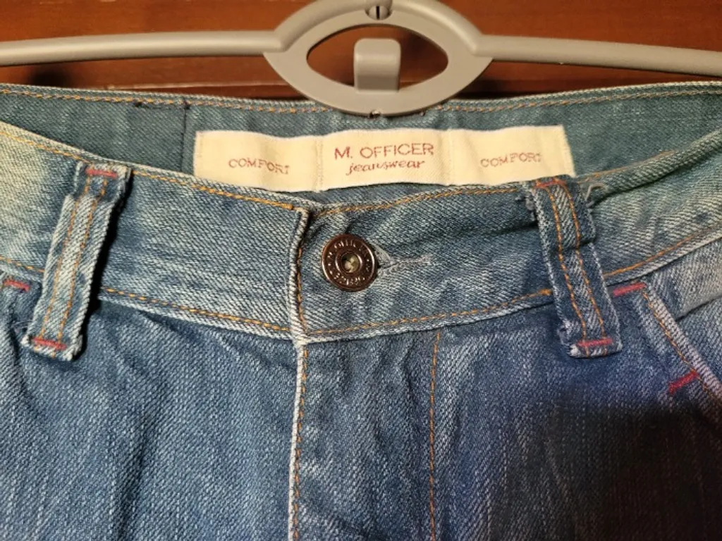 calça jeans m.officer masculina corte classic slim comfort