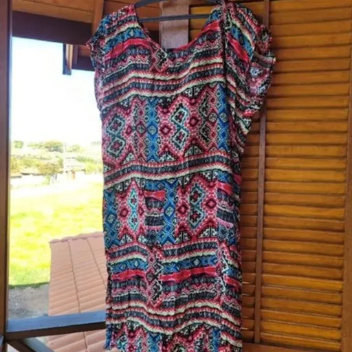 vestido estampa étnica boho chic tam g