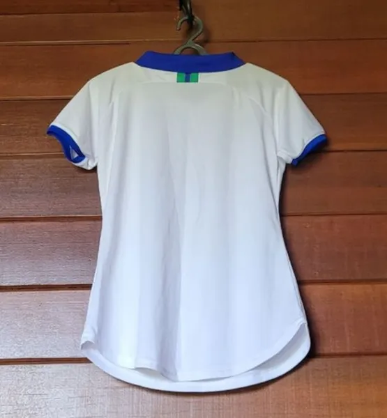 Blusa brasil nike feminina branca copa do mundo tam m