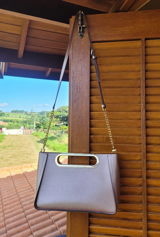bolsa michael kors couro rose gold chelsea original