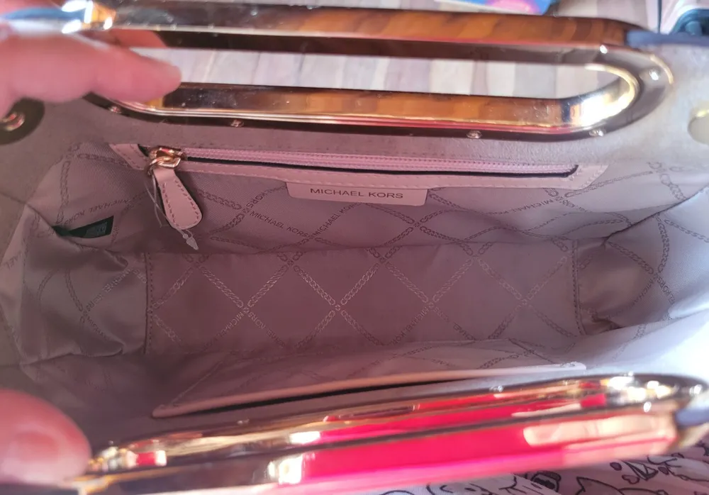 bolsa michael kors couro rose gold chelsea original