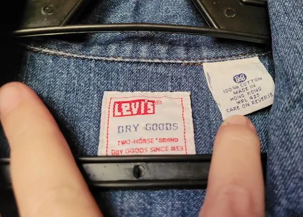 blusa jeans levis western original premium tam m