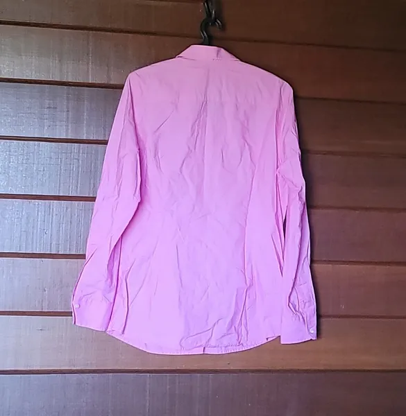 camisa dudalina rosa original manga longa tam 42